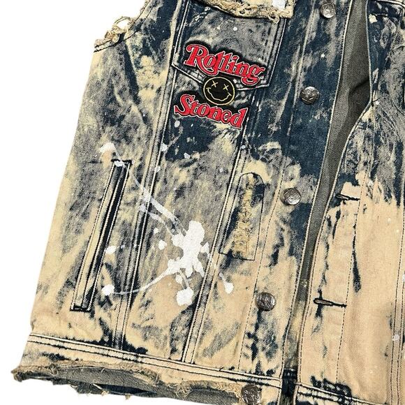 Y2K IMPERIOUS Original Apparel Mens Size XL Distressed/Acid Wash Rocker … - Picture 4 of 5